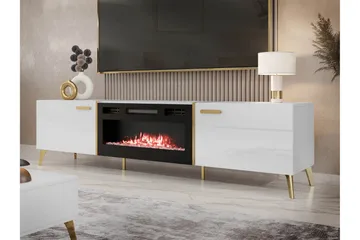 Akihiko Tv-bänk 214 cm - Vit - Products - Möbler - TV- & Mediamöbler - TV bänk & mediabänk