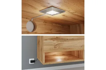 Brya Tv-skåp 180 cm RGB LED - Vit/Natur - Products - Möbler - TV- & Mediamöbler - TV-skåp