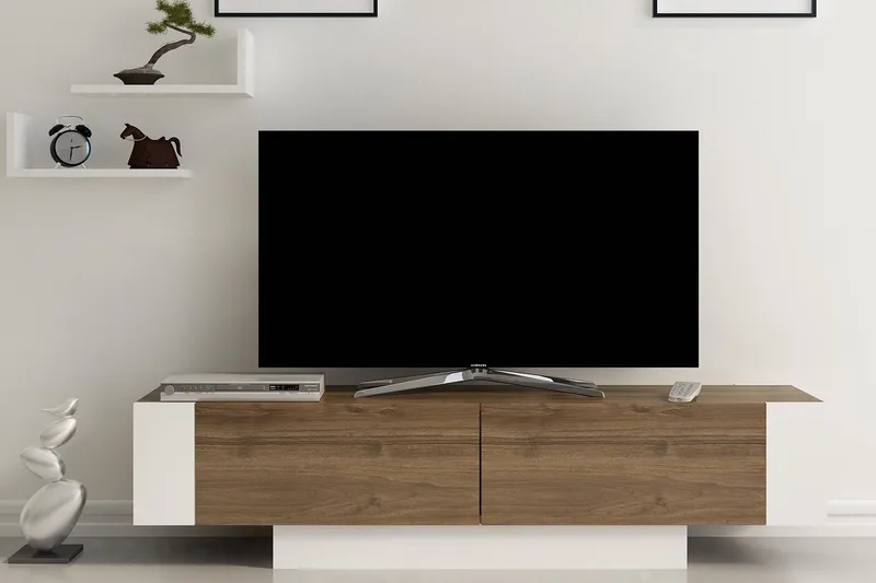 Hejde TV-Bänk 150 cm - Brun/Vit - Products - Möbler - TV- & Mediamöbler - TV bänk & mediabänk