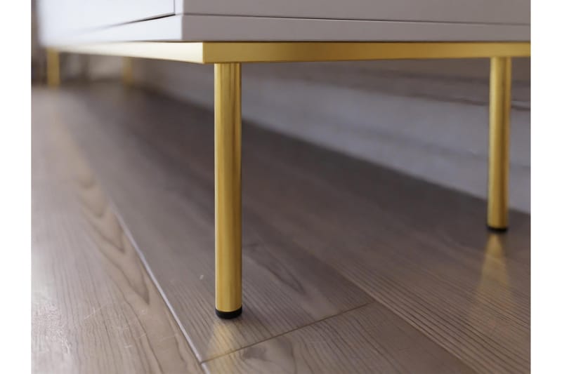 Hollander Tv-bänk 150 cm - Vit/Guld - Products - Möbler - TV- & Mediamöbler - TV bänk & mediabänk