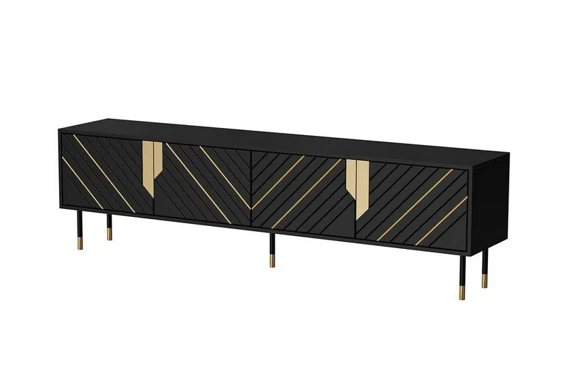 Juniskär Tv-skåp 204 cm, Svart