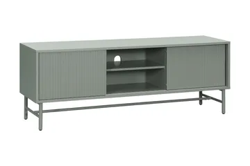 Matterhorn Smal tv-bänk med förvaring 40 cm djup 157 cm bred 58 cm hög, Grön