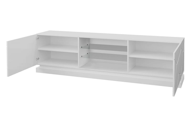 Qiu TV-bänk 40x200 cm - Vit/Högglans - Products - Möbler - TV- & Mediamöbler - TV bänk & mediabänk