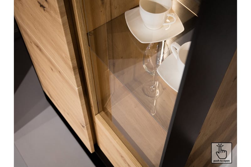 Quant 41x155 cm - Ek/Svart - Products - Möbler - TV- & Mediamöbler - TV bänk & mediabänk