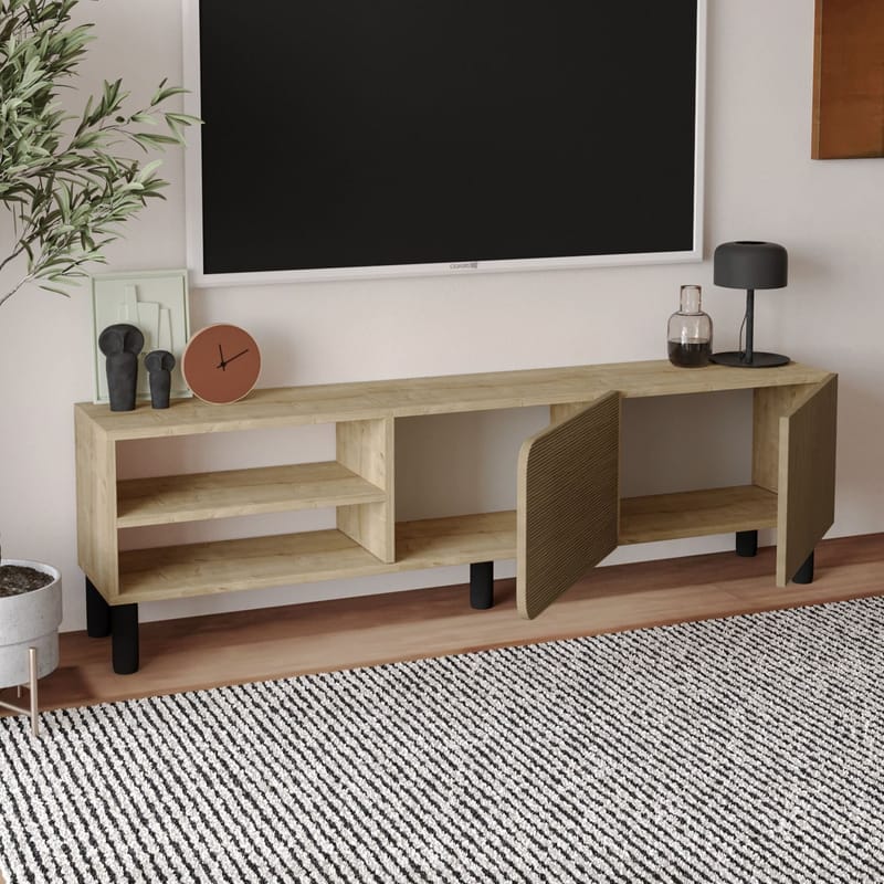 Relento Tv-bänk 150 cm - varm ek, sapphire-ek - Products - Möbler - TV- & Mediamöbler - TV bänk & mediabänk