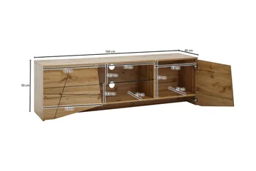 Seddik Tv-bänk 50x160 cm Rektangulär - Brun - Products - Möbler - TV- & Mediamöbler - TV bänk & mediabänk