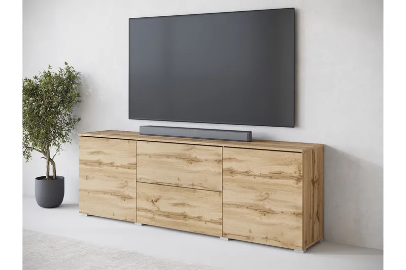 Sherie Tv-bänk 180 cm - Brun - Products - Möbler - TV- & Mediamöbler - TV bänk & mediabänk