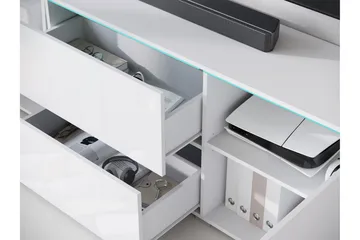 Sherie Tv-bänk 180 cm - Vit - Products - Möbler - TV- & Mediamöbler - TV bänk & mediabänk