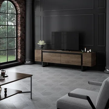 Sozi Tv-bänk 180 cm - Svart - Products - Möbler - TV- & Mediamöbler - TV bänk & mediabänk