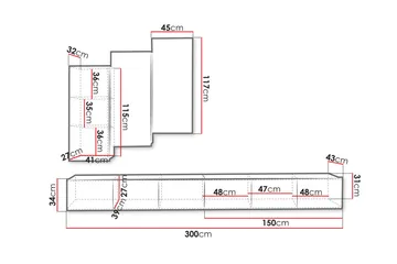 Tessan Tv-möbelset - Svart - Products - Möbler - TV- & Mediamöbler - TV-möbelset