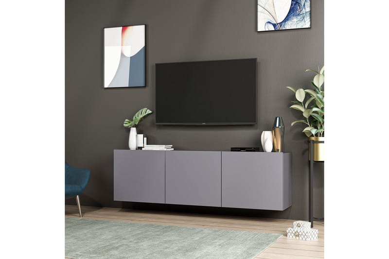 Bruce Tv-bänk 150x31 cm Svart - Hanah Home - Products - Möbler - TV- & Mediamöbler - TV bänk & mediabänk