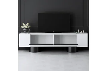 TV-bänk Vit / Svart - Vit / Svart - Products - Möbler - TV- & Mediamöbler - TV bänk & mediabänk