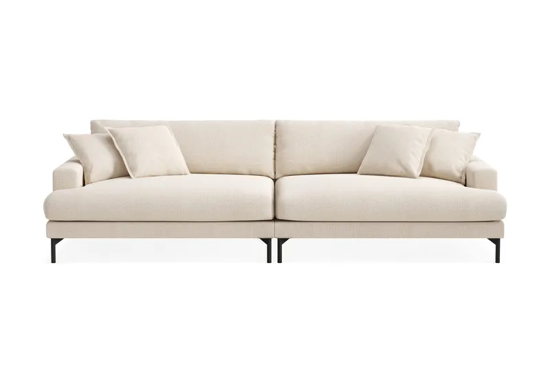 Menard Premium 5-sits Djup Soffa i Chenille - Ljusbeige - Products - Möbler - Soffa