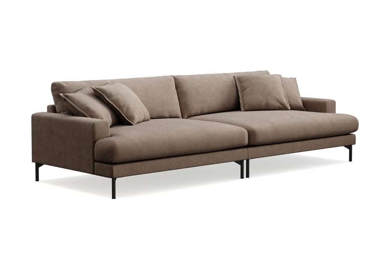 Menard Premium 5-sits Djup Soffa i Tyg - Brun - Products - Möbler - Soffa