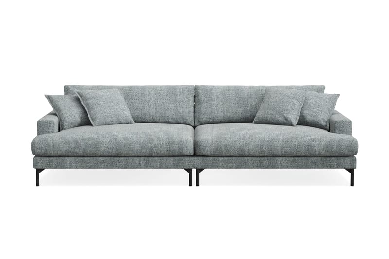 Menard Premium 5-sits Djup Soffa i Chenille - Grå/Blå - Products - Möbler - Soffa