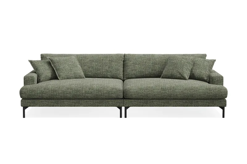 Menard Premium 5-sits Djup Soffa i Chenille - Grön - Products - Möbler - Soffa