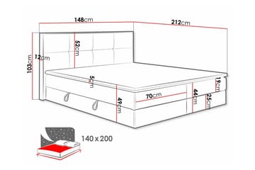 Aviemore Sängram 140x200 cm - Products - Möbler - Säng - Sängram & sängstomme