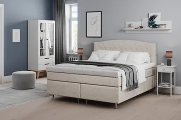 Belda Kontinentalsäng 160x200Fast - Beige - Products - Möbler - Säng - Kontinentalsäng