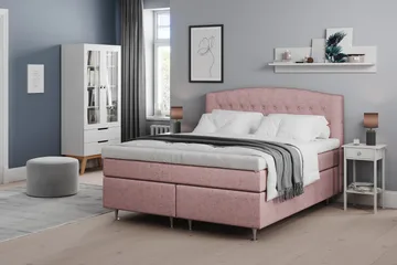 Belda Kontinentalsäng 160x200Fast - Rosa - Products - Möbler - Säng - Kontinentalsäng