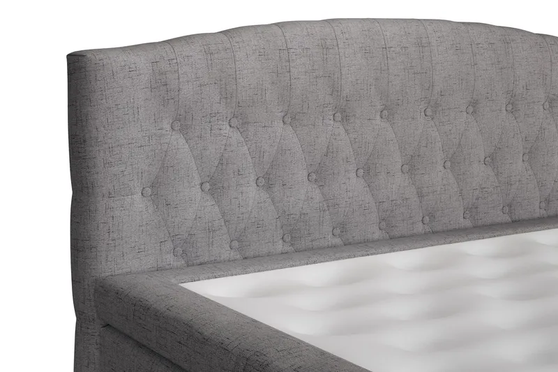 Belda Sängpaket 160x200 Fast - Grå - Products - Möbler - Säng - Kontinentalsäng
