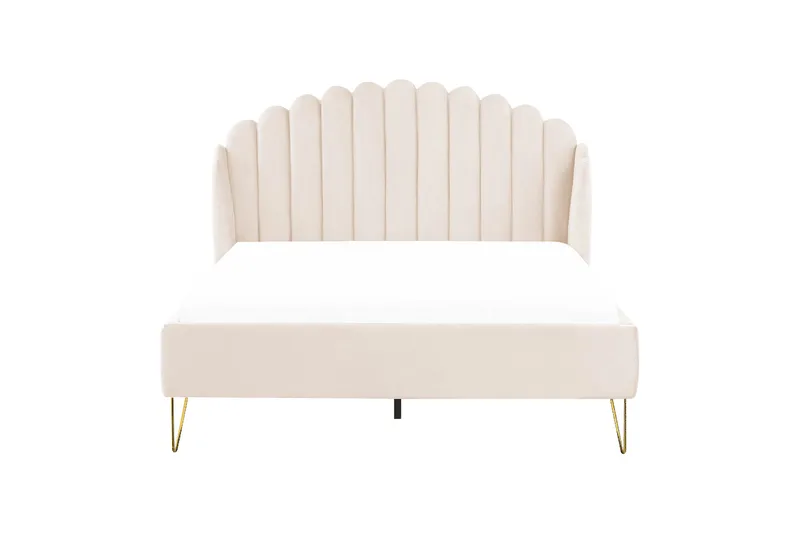 Benicio Sängram 140x200 cm - Beige/Guld - Products - Möbler - Säng - Sängram & sängstomme