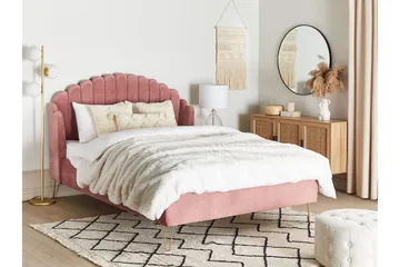 Benicio Sängram 140x200 cm - Rosa - Products - Möbler - Säng - Sängram & sängstomme