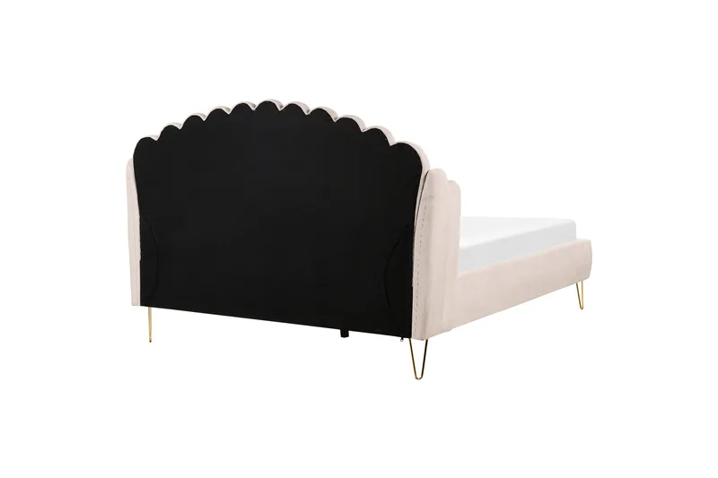 Benicio Sängram 160x200 cm - Beige/Guld - Products - Möbler - Säng - Sängram & sängstomme