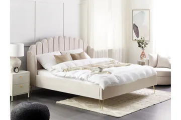 Benicio Sängram 180x200 cm - Beige/Guld - Products - Möbler - Säng - Sängram & sängstomme