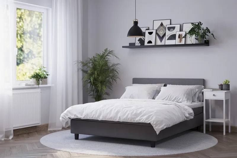 Billingen Kontinentalsäng 120x200 cm - Grå - Products - Möbler - Säng - Kontinentalsäng