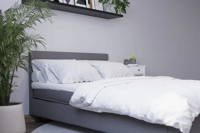 Billingen Kontinentalsäng 140x200 cm - Grå - Products - Möbler - Säng - Kontinentalsäng