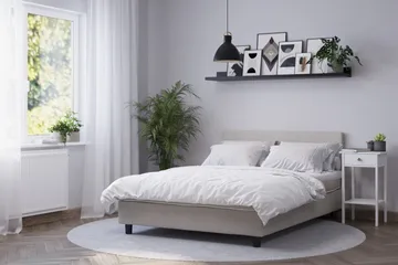 Billingen Kontinentalsäng 160x200 cm - Beige - Products - Möbler - Säng - Enkelsäng