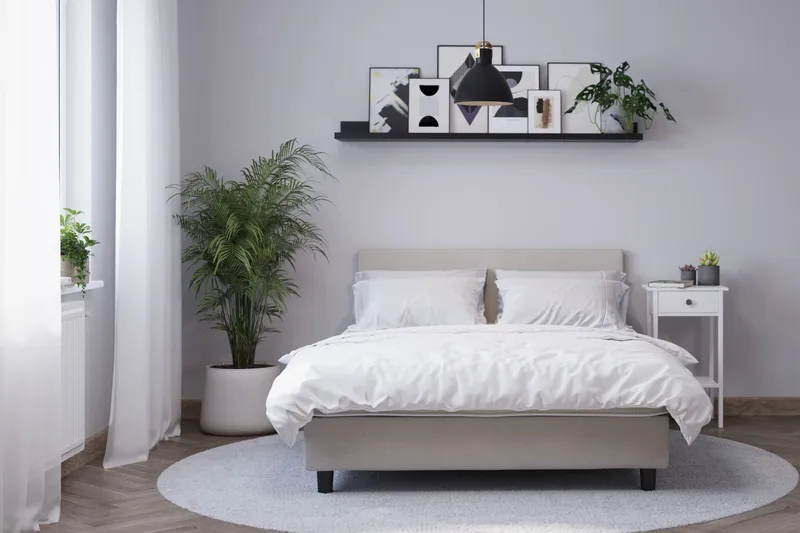 Billingen Kontinentalsäng 160x200 cm - Beige - Products - Möbler - Säng - Enkelsäng