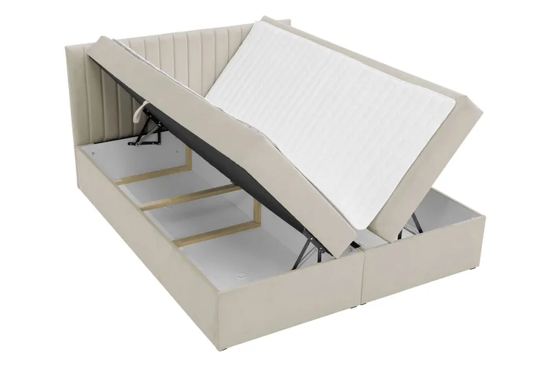 Calrosor Sängpaket Kontinentalsäng med Förvaring 140x200 cm - Svart - Products - Möbler - Säng - Komplett sängpaket