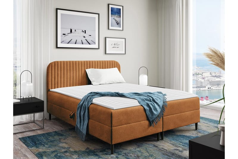 Celestine Förvaringssäng 120x200 cm, Orange