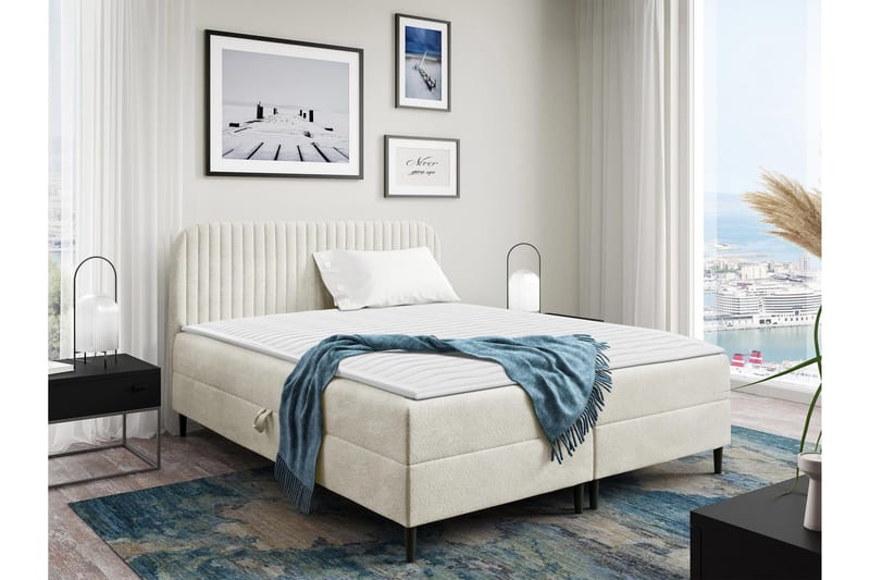 Celestine Förvaringssäng 140x200 cm, Vit