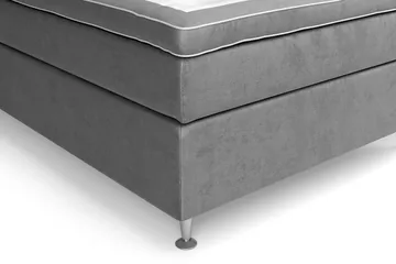 Celine Kontinentalsäng 120x200cm - Grå/Sammet - Products - Möbler - Säng - Enkelsäng