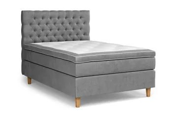 Celine Kontinentalsäng 140x200cm - Grå/Sammet - Products - Möbler - Säng - Kontinentalsäng