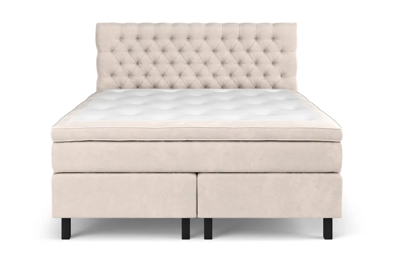 Celine Kontinentalsäng 180x200cm, Beige/Sammet