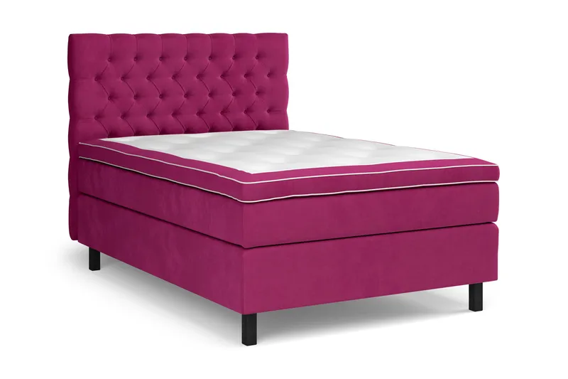 Celine Sängpaket 120x200 cm - Rosa/Sammet - Products - Möbler - Säng - Kontinentalsäng