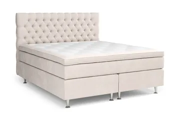 Celine Sängpaket 160x200cm - Beige / Sammet - Products - Möbler - Säng - Kontinentalsäng