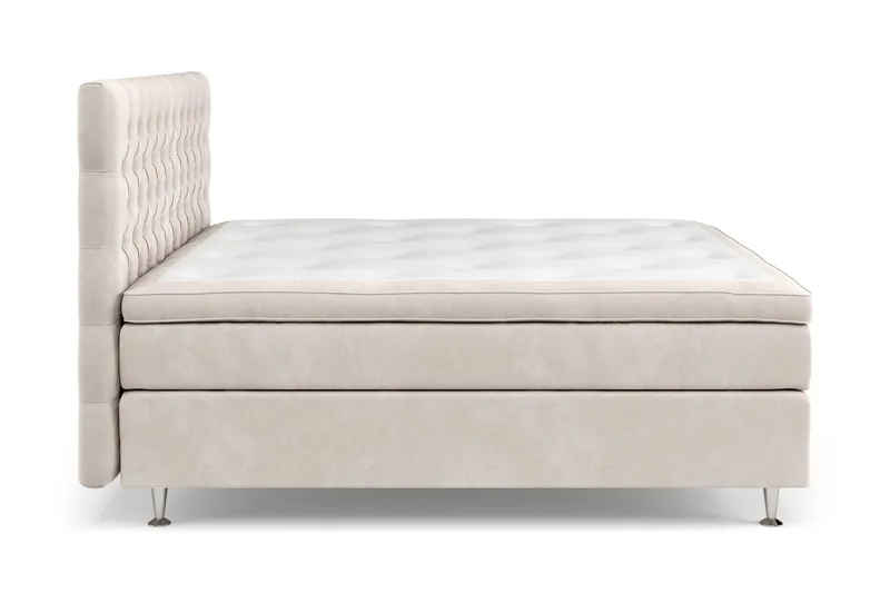 Celine Sängpaket 160x200cm - Beige / Sammet - Products - Möbler - Säng - Kontinentalsäng