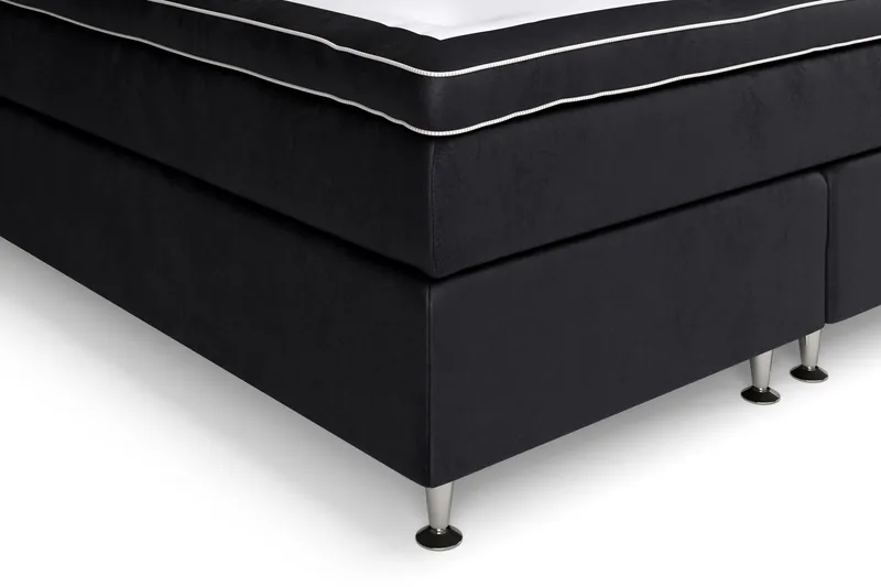 Celine Sängpaket 160x200cm - Svart/Sammet - Products - Möbler - Säng - Kontinentalsäng