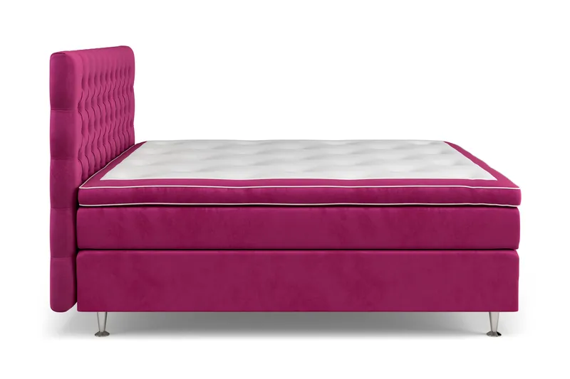 Celine Sängpaket 180x200 cm - Rosa/Sammet - Products - Möbler - Säng - Kontinentalsäng