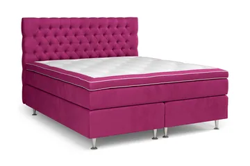 Celine Sängpaket 180x200 cm - Rosa/Sammet - Products - Möbler - Säng - Kontinentalsäng