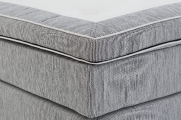 Charleston Kontinentalsäng 140x200 Fast Polyeterskum - Ljusgrå - Products - Möbler - Säng - Kontinentalsäng