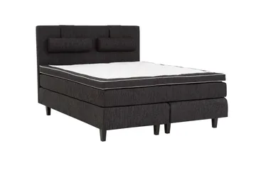 Charleston Kontinentalsäng 180x200 Fast Polyeterskum - Svart - Products - Möbler - Säng - Kontinentalsäng