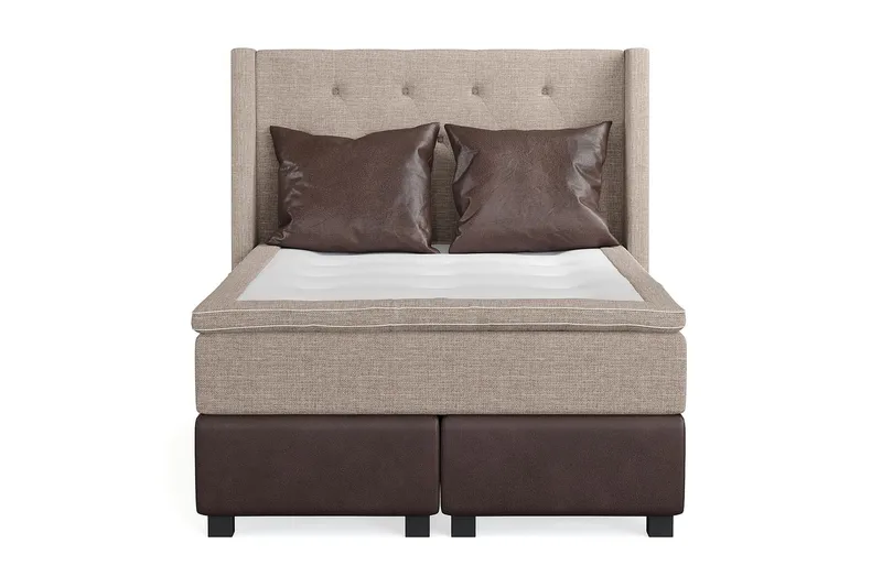 Cuba Kontinentalsäng 140x200, (+Fler val) Beige/Brun