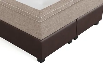 Cuba Sängpaket 140x200 med Två Bruna Kuddar - (+Fler val) Beige/Brun - Products - Möbler - Säng - Kontinentalsäng