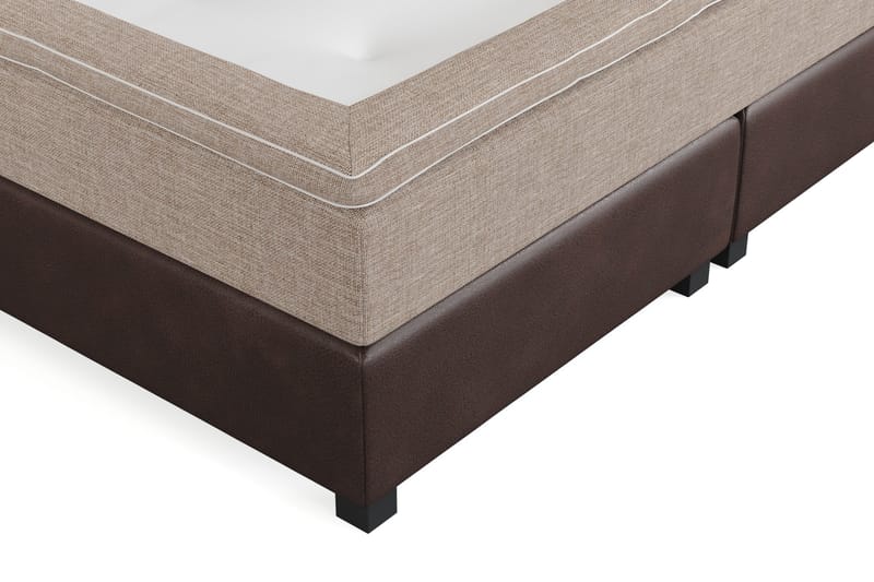 Cuba Sängpaket 210x210 med Två Bruna Kuddar - (+Fler val) Beige/Brun - Products - Möbler - Säng - Kontinentalsäng