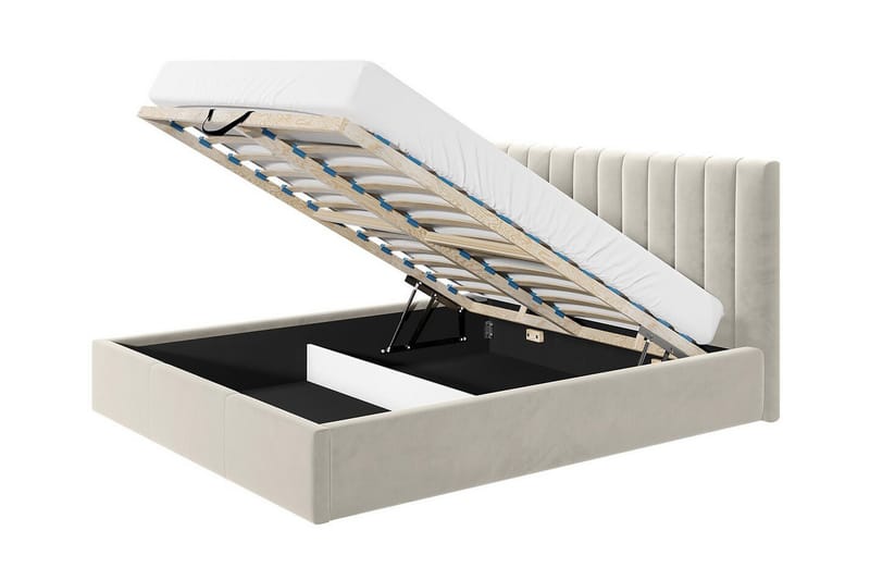 Derry Sängram 140x200 cm - Grå - Products - Möbler - Säng - Sängram & sängstomme